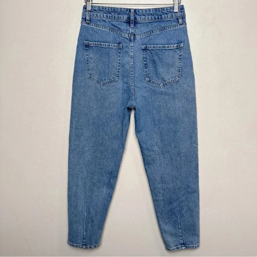 Ever  New Womens 6 Denim Effy Barrell Relaxed Leg Jeans Medium Wash - Picture 14 of 14
